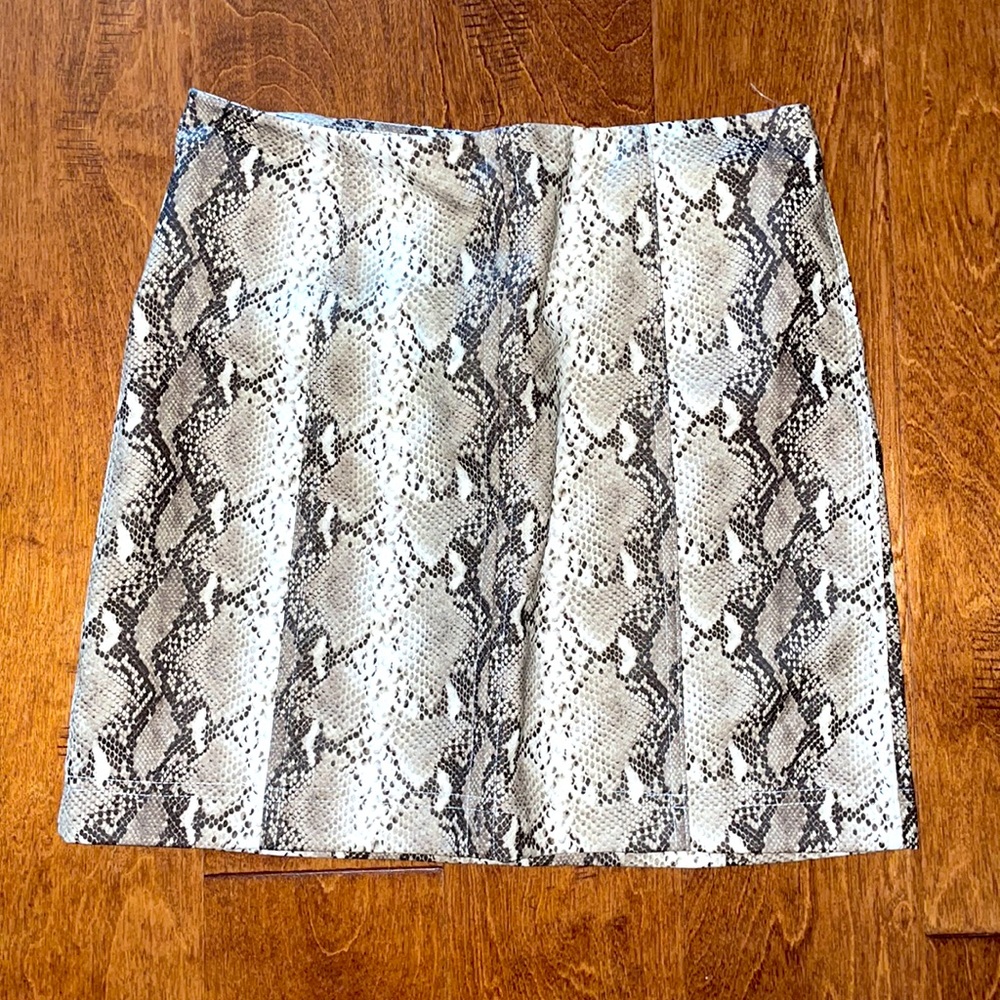 Snakeskin skirt
